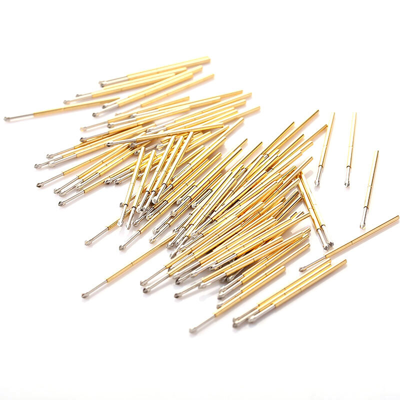 100 PCS/box P100-LM3 Crown Head 1.8mm Spring Test Probe Pogo Pin for Circuit Board Inspection Tool