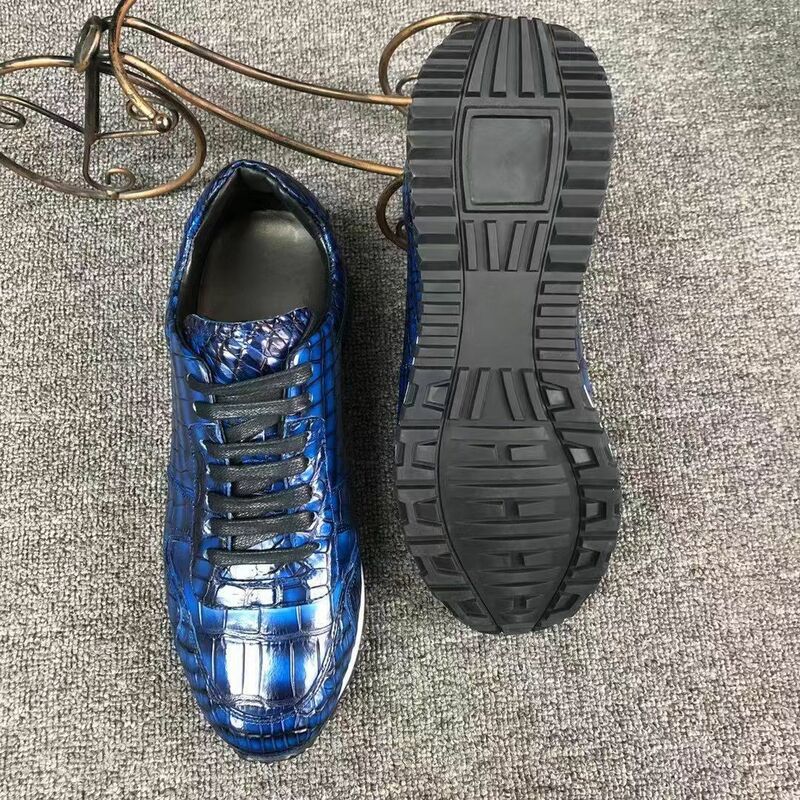 BATMO-Sapatos casuais masculinos com pele de crocodilo, tênis masculinos de couro genuíno, nova chegada, pdd315, 2023