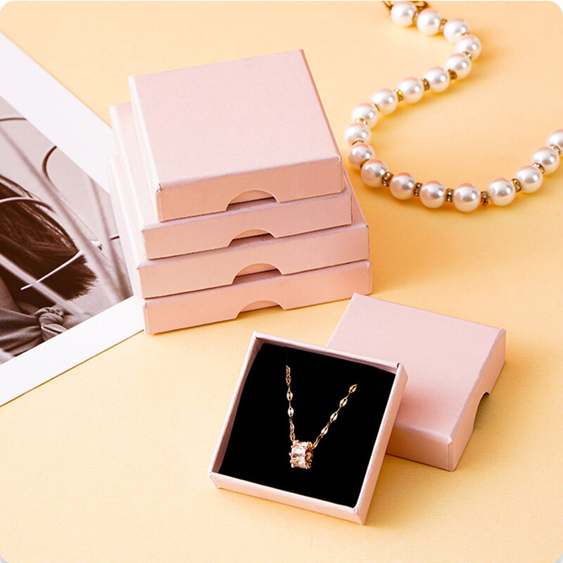Pink Jewelry Gift Caixas, Brincos Anéis e Colares Caixas, JPB014-1