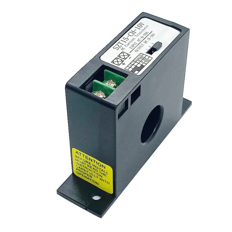 Sensor analógico do salão do isolamento do sinal, transmissor atual da C.A., conversor do DC0-10V da saída, SZT15-CH10V, 0-10 A, 20 A, 50A