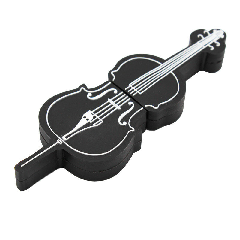 TEXT ME-Unidad Flash USB 2,0, Pendrive de dibujos animados, instrumento Musical, guitarra, violín, nota, 4GB, 8GB, 16GB, 32GB