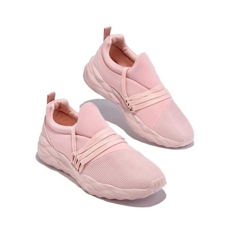 Women Summer Sneaker Lace Up Ladies Walking Running Shoes Round Toe Casual Breathable Non Slip Gym Sport Shoes for Female