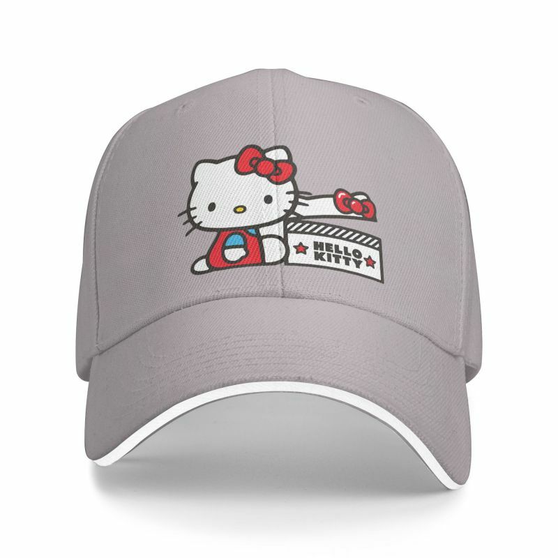 شخصية مرحبا كيتي القط قبعة بيسبول الكرتون للرجال والنساء ، قبعة أبي قابل للتعديل ، الهيب هوب ، الربيع