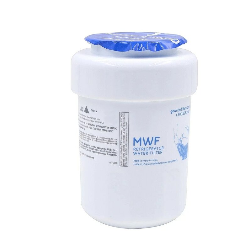 Reemplazo de filtro de agua para refrigerador GE MWF MWFP , MWFA, GWF, HDX FMG-1, WFC1201, GSE25GSHECSS, PC75009, RWF1060, 3 piezas