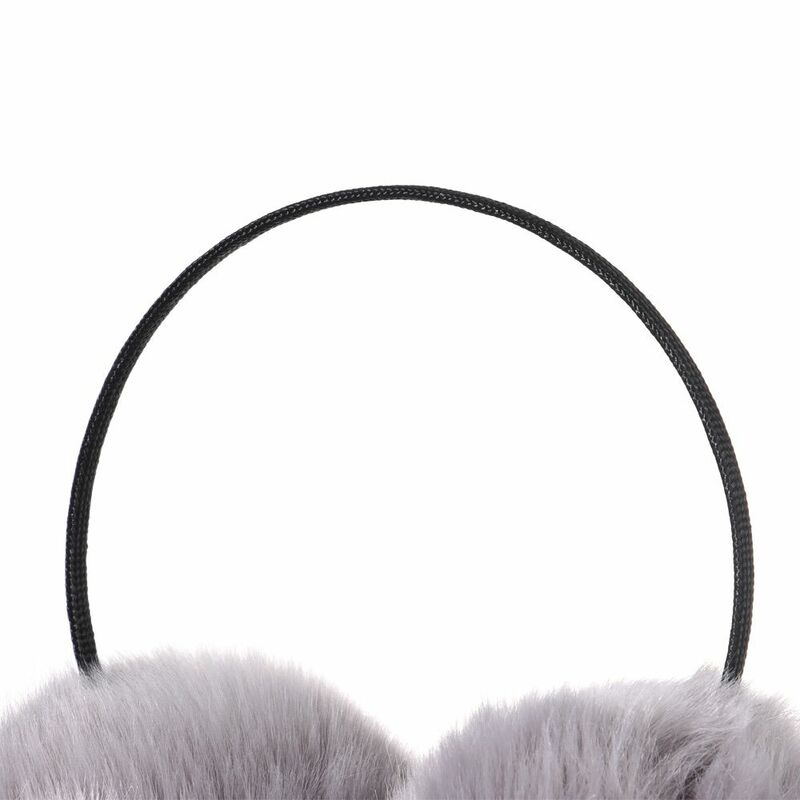 Faux Rabbit Fur Ear Bag para Feminino, Earmuffs à Prova Fria, Pelúcia Quente, Bonito