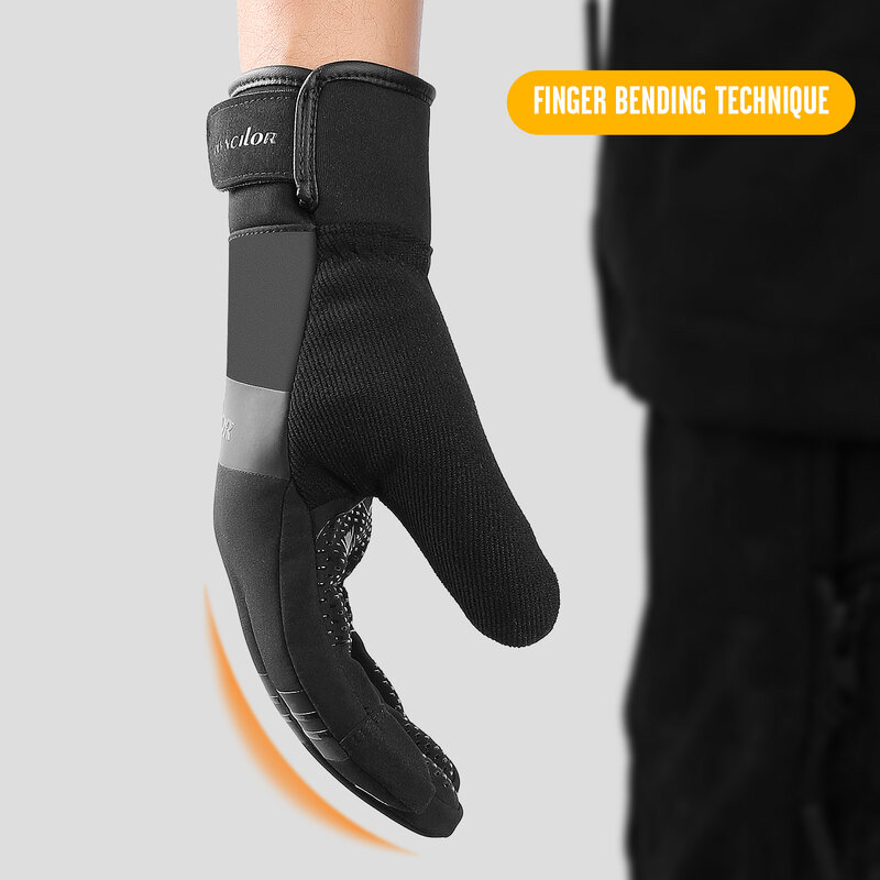 Велосипедные перчатки, мотоциклетные перчатки для сенсорного экрана, ветрозащитные спортивные перчатки для скутера, лыжного спорта, теплые перчатки для бега 3м