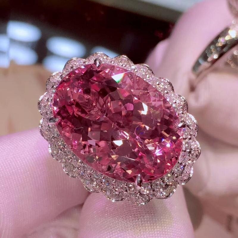 Модное кольцо из стерлингового серебра 925 пробы с искусственными драгоценностями, открытые кольца для женщин, свадебные обещания, оптовая продажа
