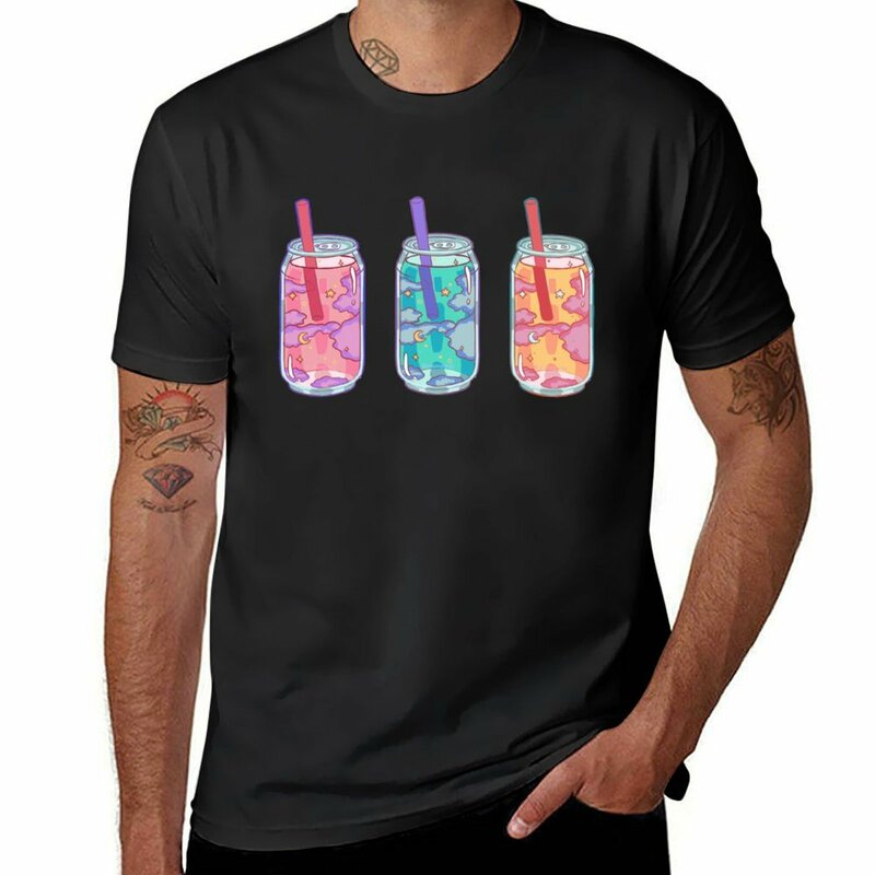 T-shirt Vintage Cosmic Sodas masculina, Animal Print, Campeão, Rapaz