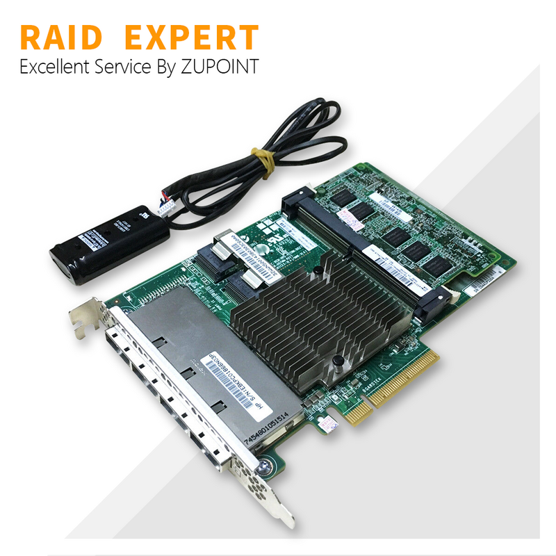 ZUPOINT Smart Array P822/2GB FBWC, kartu pengendali RAID 6GB SAS SATA Card PCI E RAID kartu Expander