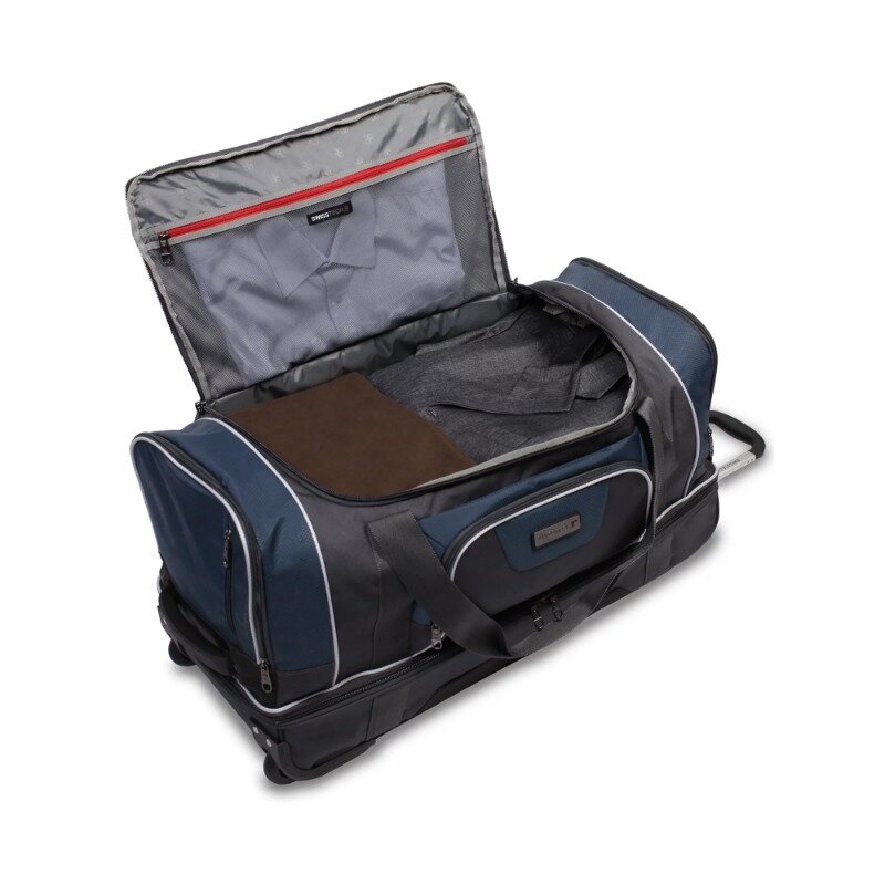 30-дюймовая Дорожная Спортивная сумка с подвижным дном, синяя