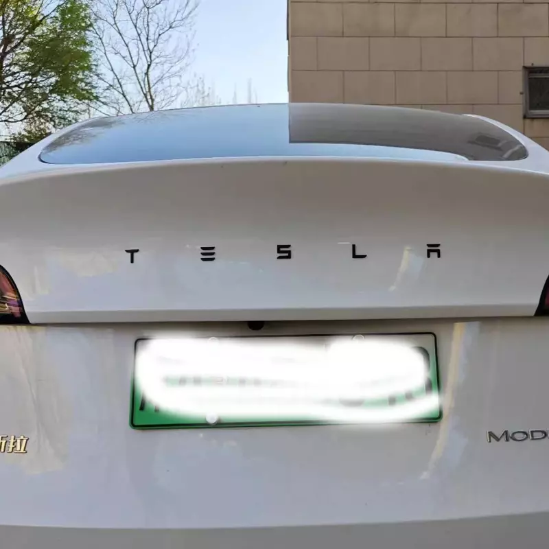 Untuk Tesla Model 3 Highland 2024 belakang Boot bagasi Logo lencana Emblem mobil stiker decal Aksesori Styling mobil
