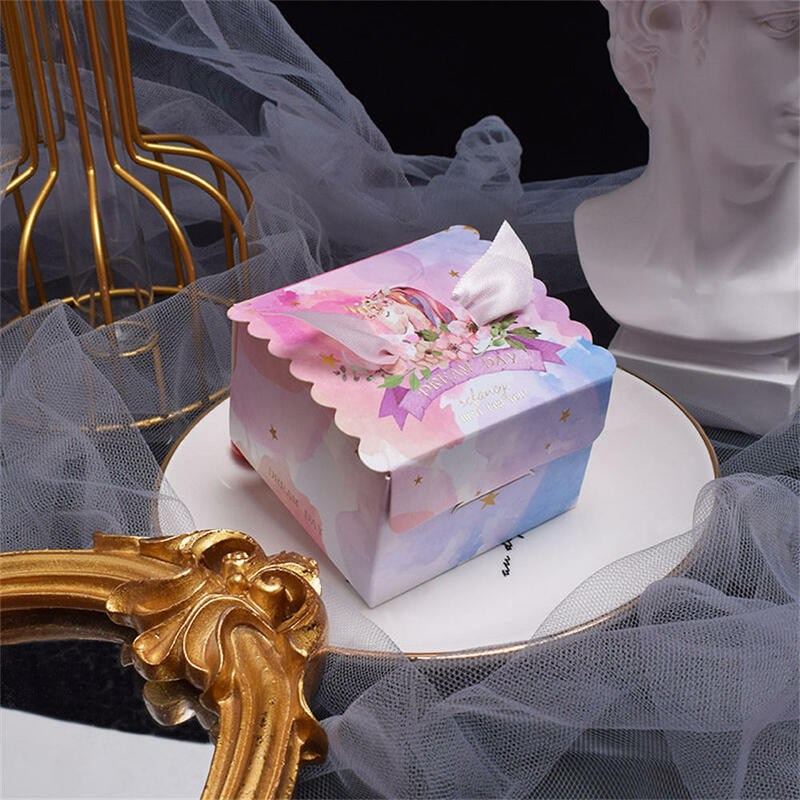Mini bolsa de dulces de cuero de mano para boda, Halloween, Navidad, fiesta de cumpleaños, regalo del Día de San Valentín, caja de embalaje para Chocolate