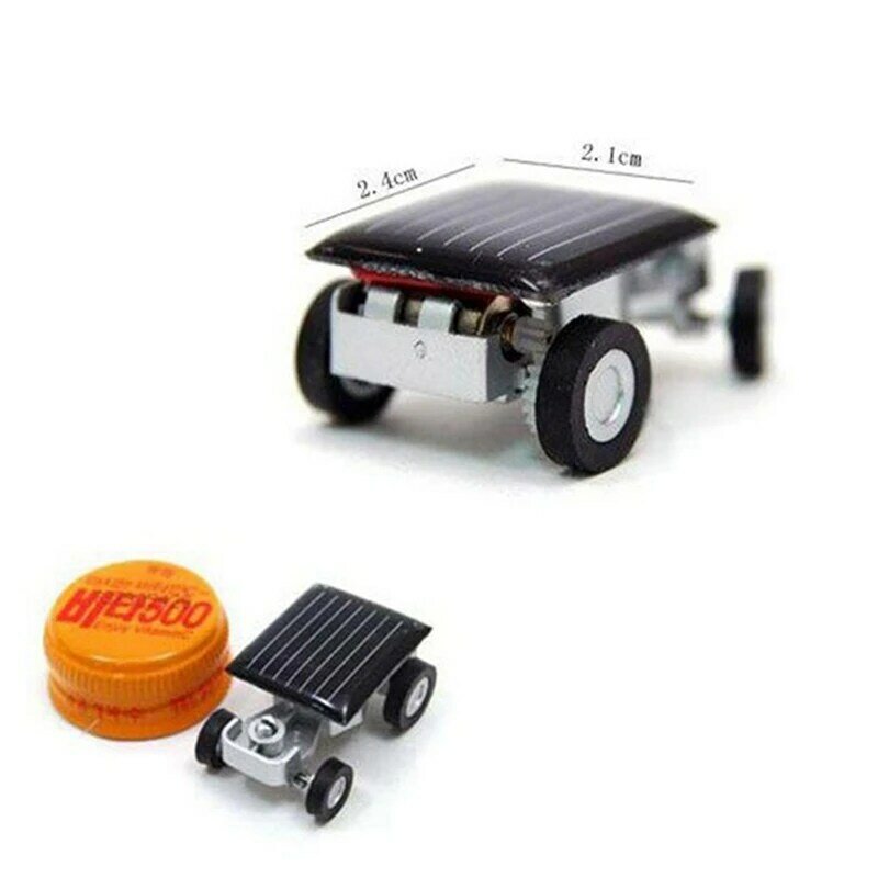 5x Hoge Kwaliteit Kleinste Mini Auto Zonne-Energie Speelgoed Auto Racer Educatief Gadget Kinderen Kinderspeelgoed Zonne-Energie Speelgoed Zwart
