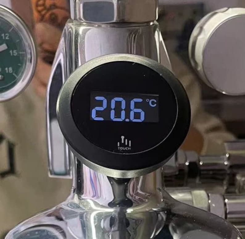 Thermometer für e61 Gruppe Kaffee maschinen Präzisions überwachung Touch Hintergrund licht