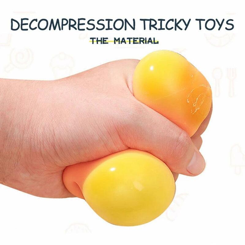 Juguete de simulación para apretar, juguete de descompresión suave para aliviar el estrés, pelota antiestrés T5w7