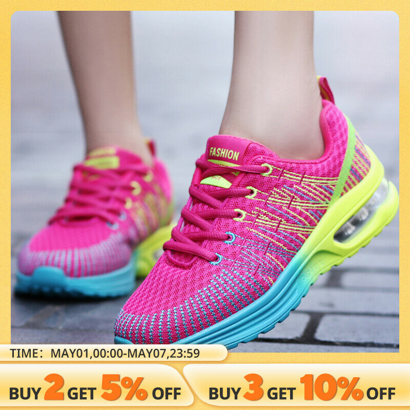 Zapatos de mujer, zapatillas de correr para mujeres, zapatillas deportivas de deporte de aire libre, zapatillas de tenis