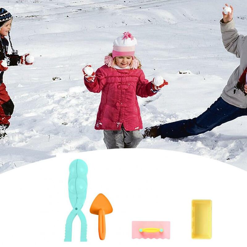 Cetakan bola salju Set Pembuat bola salju untuk anak Kit mainan luar ruangan yang aman tahan lama untuk anak-anak klip bola salju pertarungan manusia salju