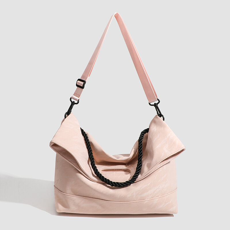 Стильная дорожная вместительная сумка через плечо с регулируемым ремешком, кошелек кросс-боди для женщин, легкая пляжная сумка, милая сумка