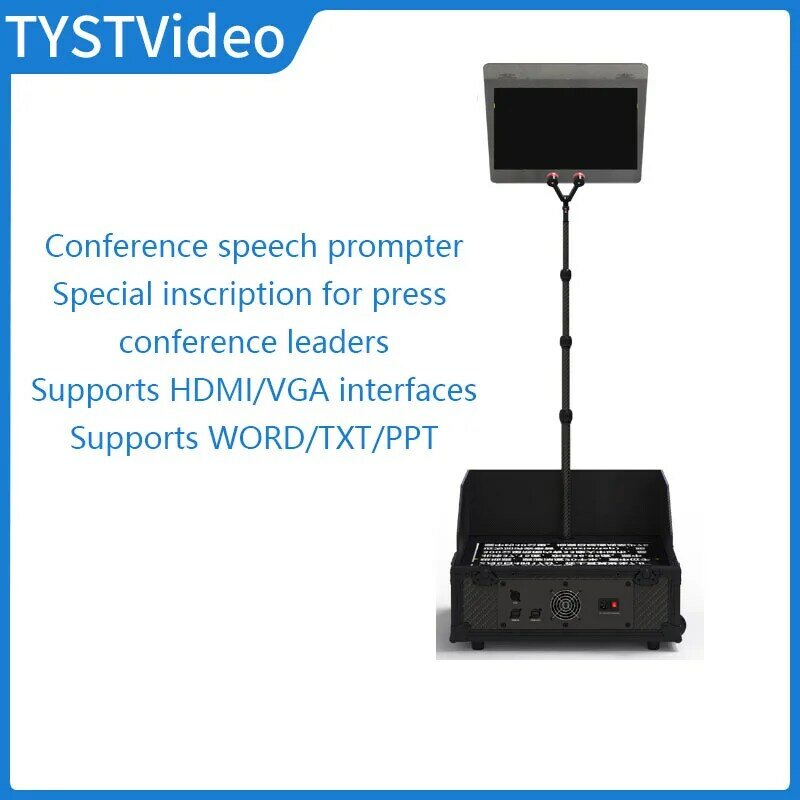 TYST-apuntador Teleprompter portátil para Smartphone/cámara DSLR, grabación de vídeo en vivo, entrevista con control remoto, TY-2990