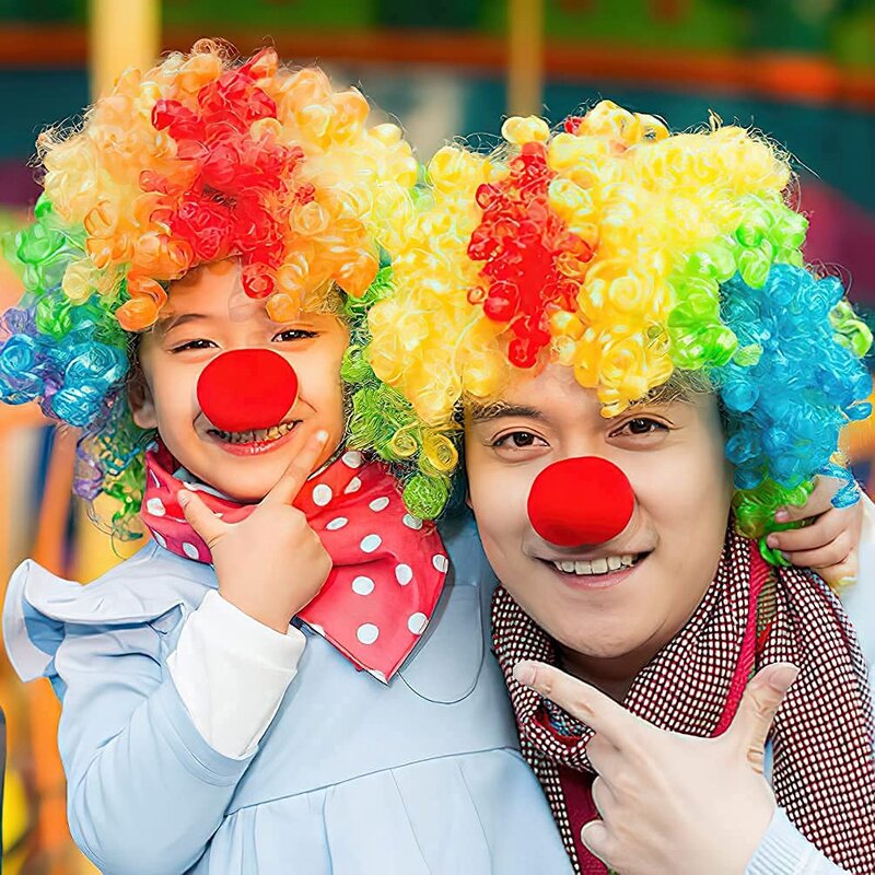 Costume de clown antarctique, perruque de clown, nœud, aught et glafor, fêtes de cosplay, carnavals, habillage, jeu de plis, 4 paquets