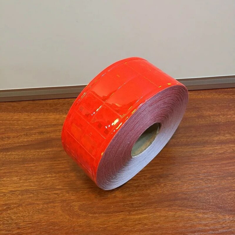 高視認性反射蛍光オレンジ警告PVCテープ安全性ベストストリップ