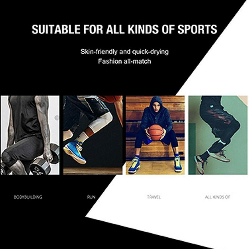 Collants de basket-ball à une jambe pour le football, la course à pied, le jogging, le marathon, le snowboard, le ski, le triduvet militaire Dul2