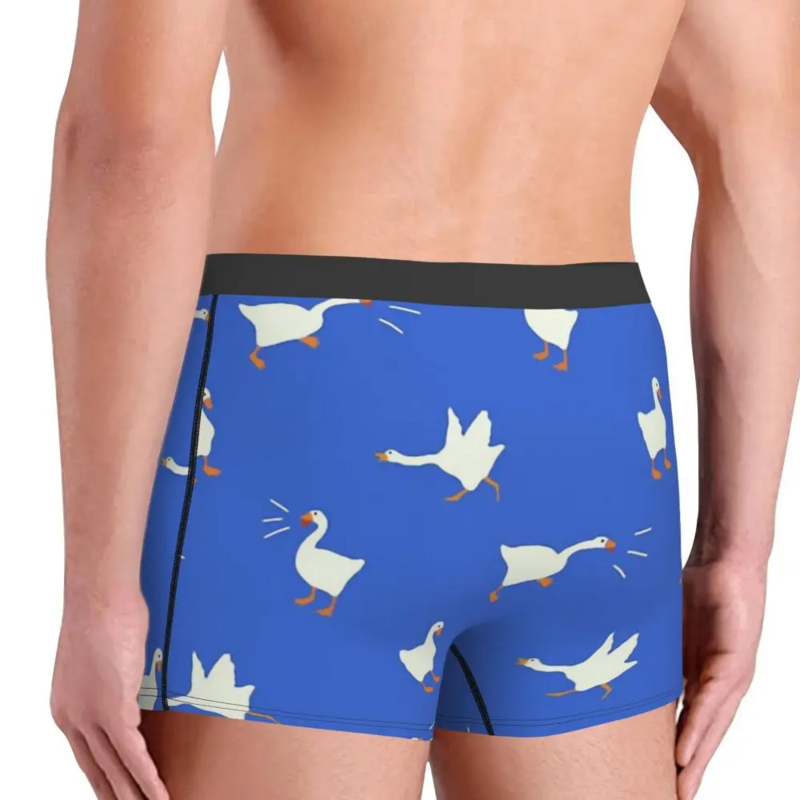 Blue Untitled Goose Honk Bell Game Internet Meme Underpants Breathbale Panties Man Underwear Print Shorts Boxer Briefs