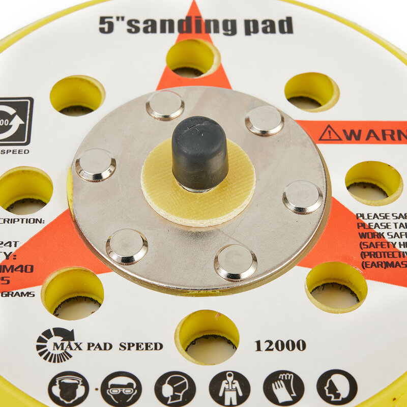 1* Backing Pad 125mm 5in 5inch/125mm Diameter 8holes Hook & Loop Polisher Sanding Disc Sponge 1pc Hot New Nice