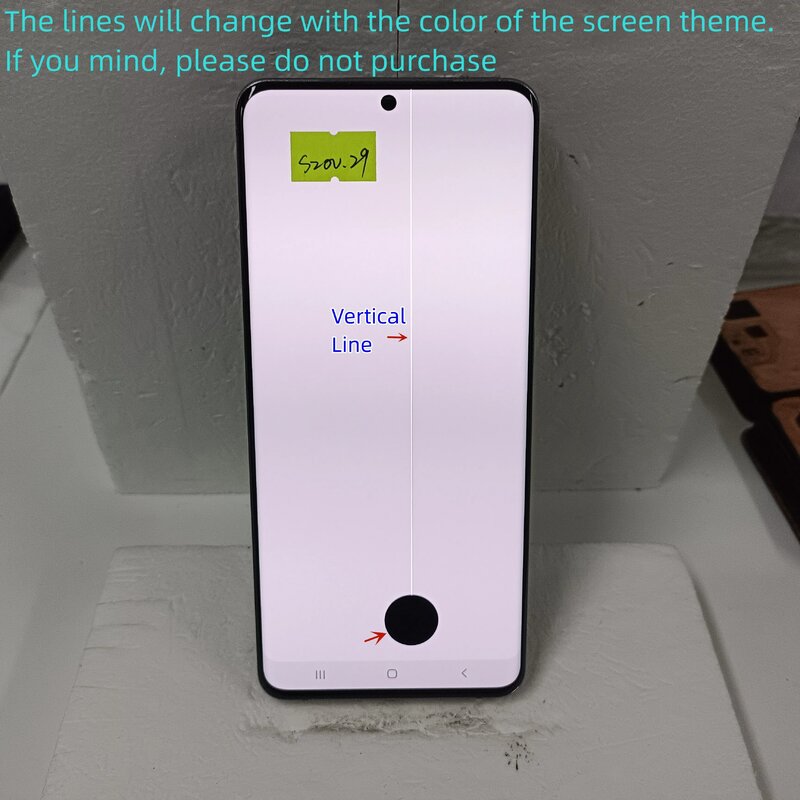 Samsung Galaxy s20 Ultra g988 g988f用のオリジナル6.9インチAMOLED LCDタッチスクリーン,組み立て済み