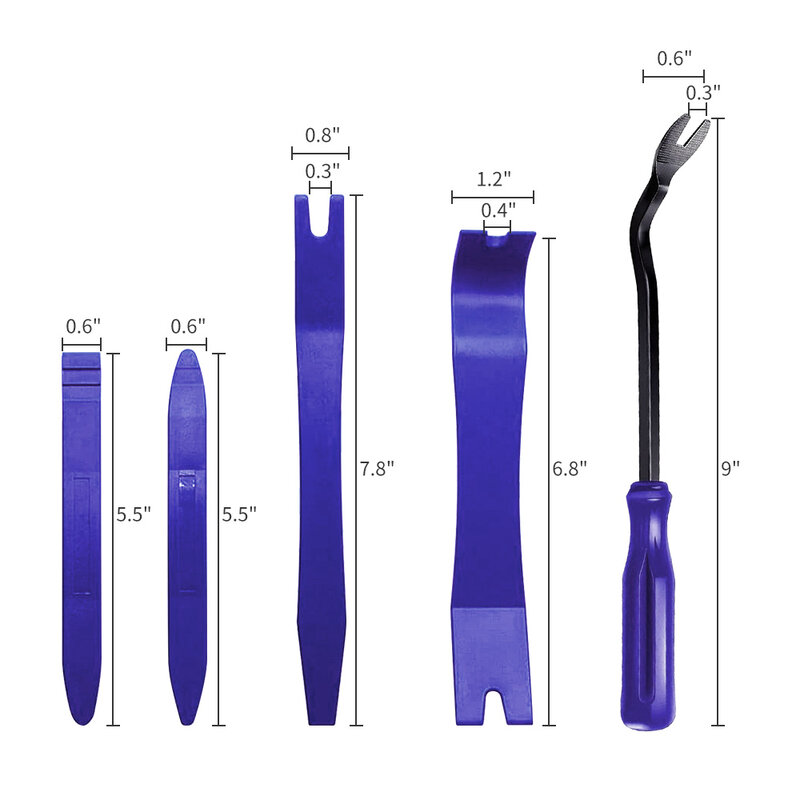 1 pçs ferramenta de remoção do painel da porta do carro + 4 pçs painel ferramentas de remoção de aparas de áudio automóvel prego extrator clipe de porta de áudio kit traço pry