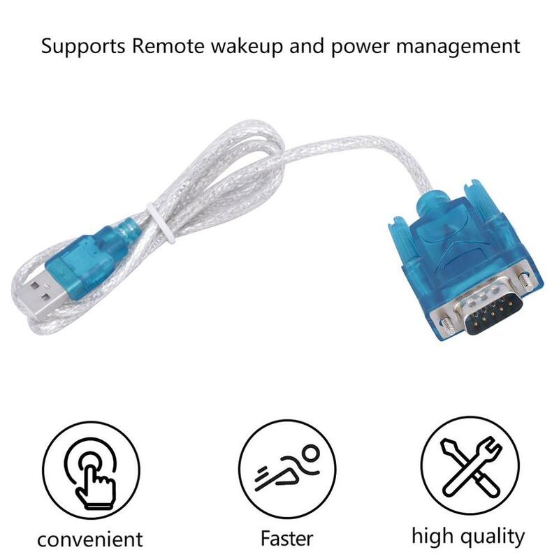 Hot Sale CH340 USB to RS232 serial port 9 Pin DB9 Serial Cable COM Port Adapter Converter Drop Shipping