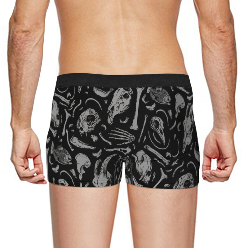 Bones  Underpants Homme Panties Men's Underwear Sexy Shorts Boxer Briefs