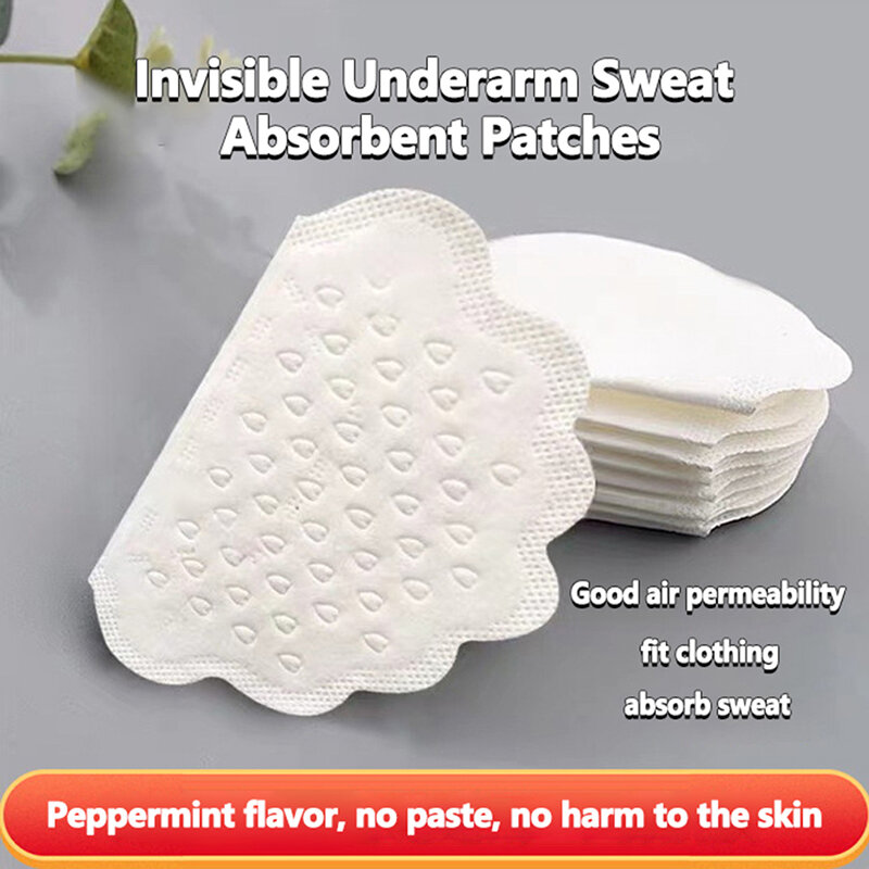 40Pcs Unisex Sweat Pads Summer Deodorants Underarm Anti Perspiration Sweat Pads Disposable Armpit Absorb Sweat Shield Pads