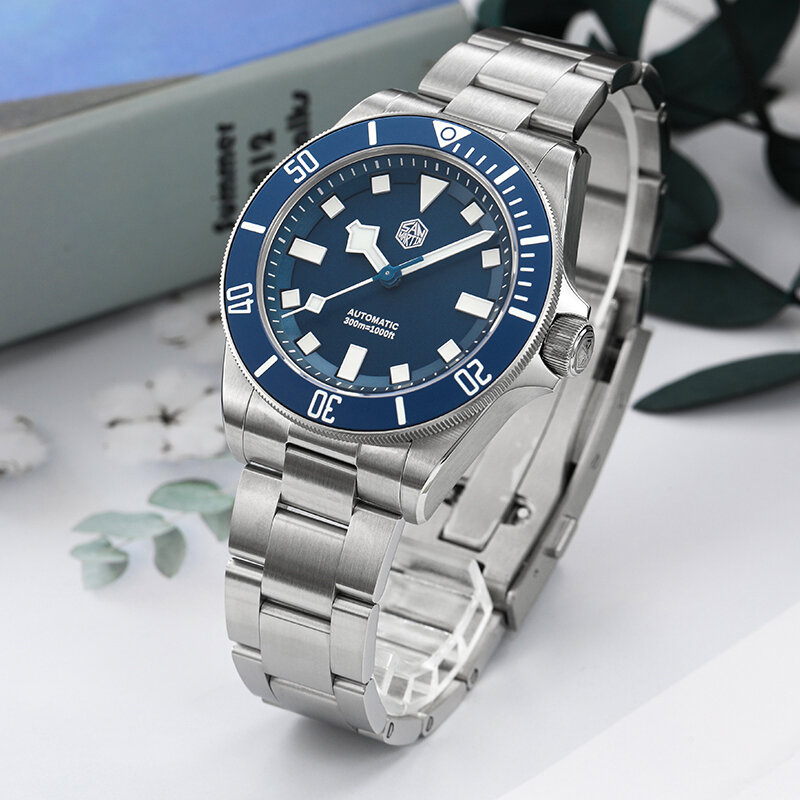 Watchdives X San Martin zegarek do nurkowania SN0121G 316L szafirowe szkło ceramiczna ramka szkiełka zegarka 30Bar BGW-9 świecące 39mm NH35 luksusowy zegarek na rękę