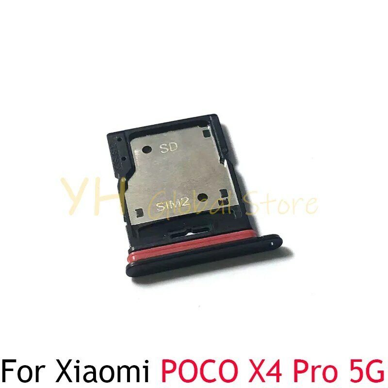Pemegang baki kartu Sim 5G, 10 buah untuk Xiaomi Poco X4 Pro, bagian perbaikan, Slot kartu Sim