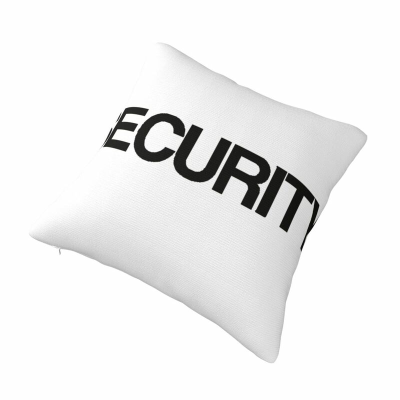 Funda de almohada cuadrada con letras de seguridad para sofá