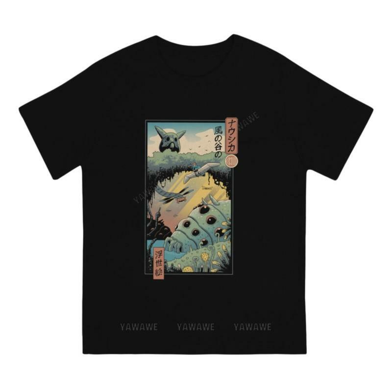 Camiseta de Ukiyo e Valley of the Wind para hombre, camisa de Manga con cuello redondo de Anime, 100% algodón, Humor, Idea de regalo de alta calidad