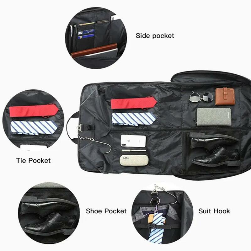 Multifunctional Waterproof And Dustproof Clothing Bag Luggage Business Portable Suit Hand Travel Bag Cover Storage F7R9
