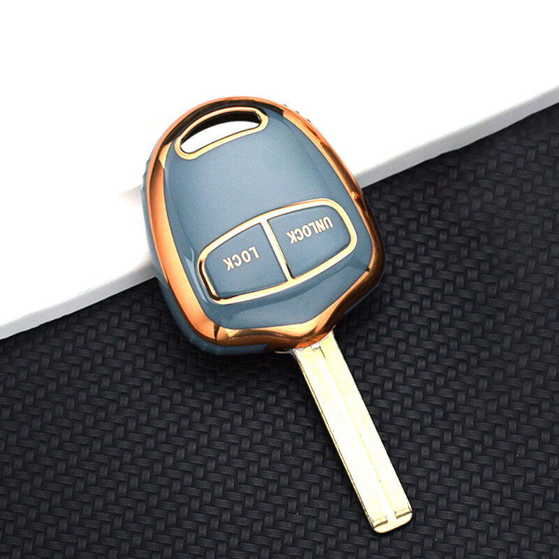 TPU Shell Fob untuk Mitsubishi Lancer EX Evolution Grandis Outlander Triton Pajero ASX 2/3 tombol kunci mobil Case Cover aksesoris
