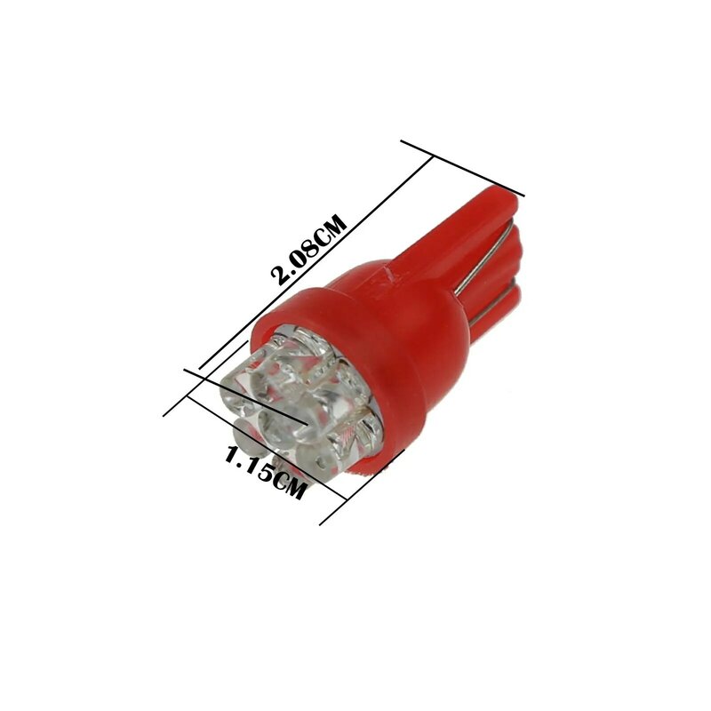 1x luz lateral roja para coche T10 W5W, lámpara de marcador, 7 emisores en línea LED 147 152 158 12961 A108