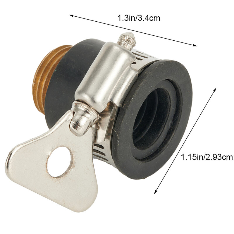Konektor keran kuningan taman adaptor keran Universal untuk pemasangan pipa pistol air cuci tidak berulir 1/2 inci sampai 3/4 inci