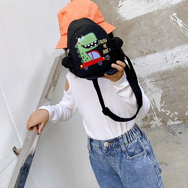 Zaino a tracolla per bambini Cute Dinosaur Cartoon Chest Bag zaino da viaggio Unisex con una spalla per bambini ragazzi e ragazze