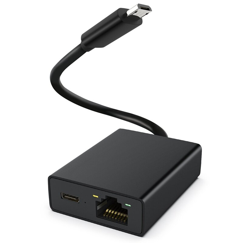 Adaptateur de carte réseau Ethernet Micro-USB vers 100m, routeur de commutateur Ethernet, 4K Fire TV Stick, 10X