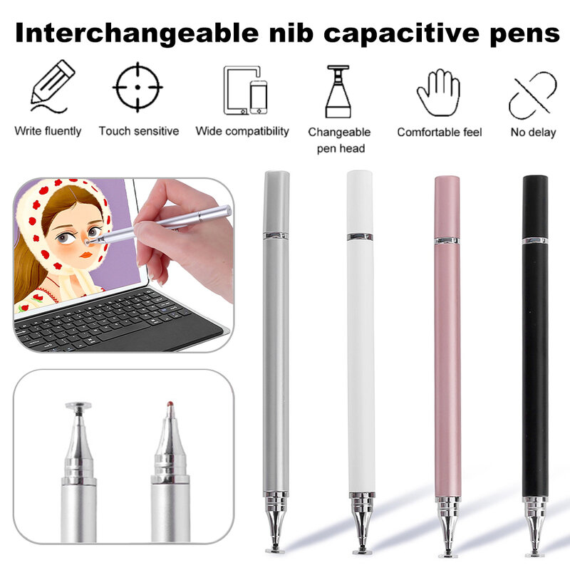 Universal caneta stylus para android ios iphone ipad tablet acessórios do telefone móvel desenho tablet tela capacitiva caneta de toque