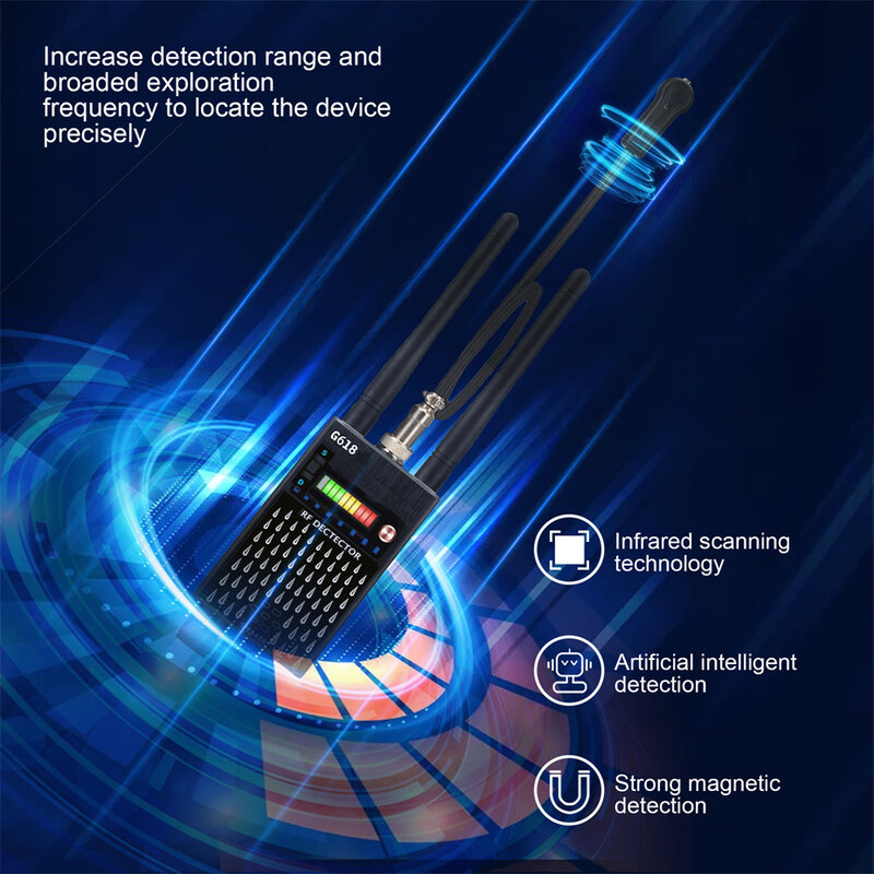 G618W G318 detektor kamera Anti mata-mata, pemindai perangkat pendeteksi sinyal RF nirkabel Gsm, detektor pelacak GPS Anti mata-mata