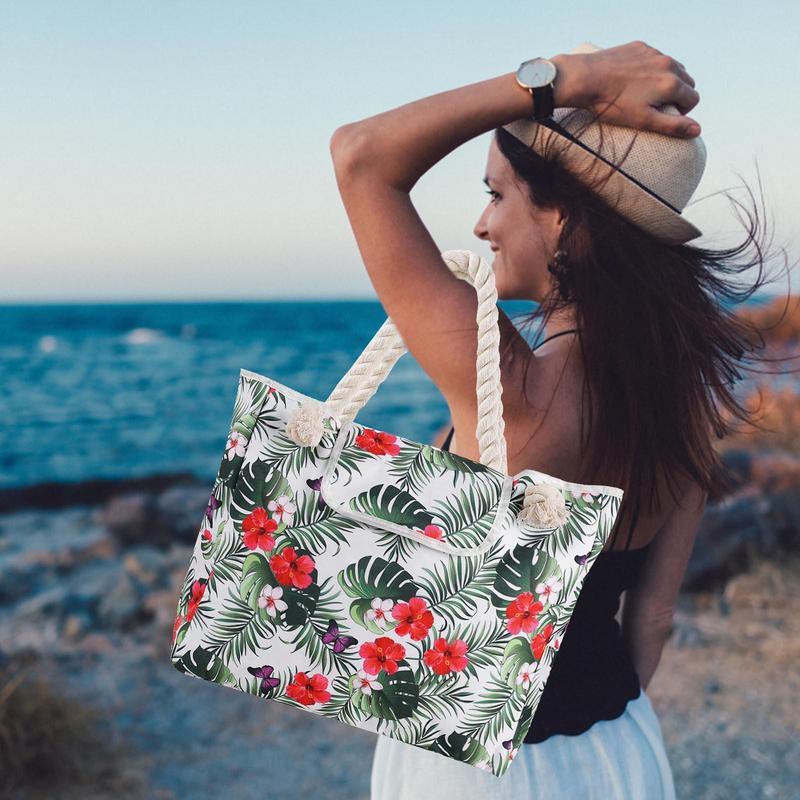 المرأة بركة حقيبة كبيرة حقيبة تسوق الصيف قدرة عالية السفر شاطئ حمل حقيبة