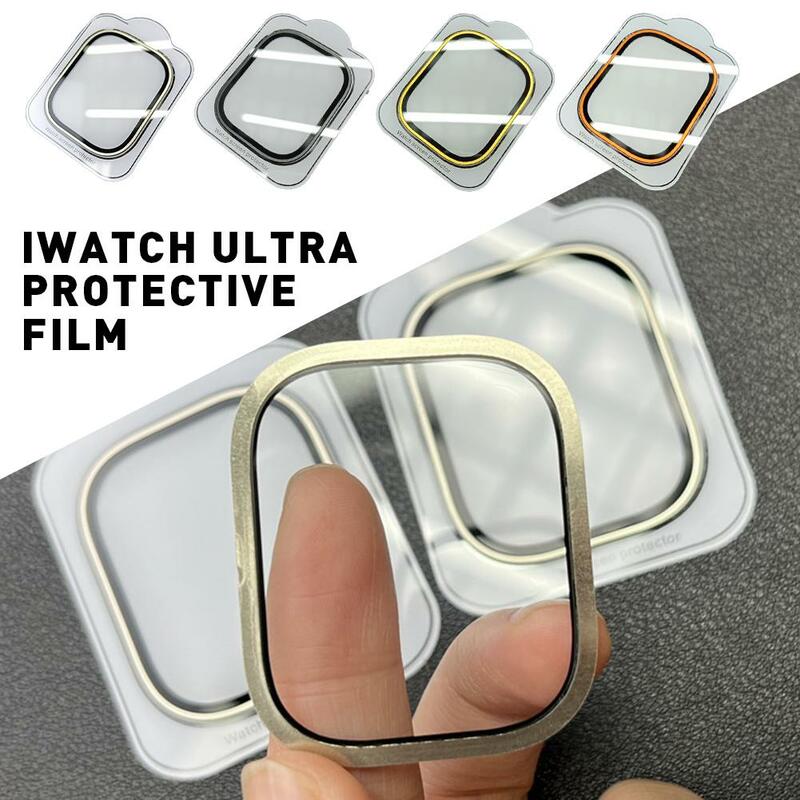 Full Coverage Glass Screen Protector For Watch S8 Ultra 49mm Screen Protectors Anti-scratch Drop-resistant Watch Film B0q1