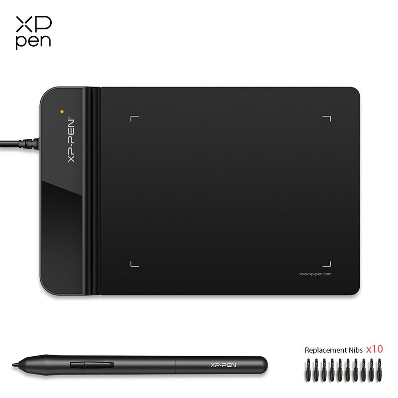 XPPen G430S 그래픽 드로잉 태블릿, 8192 단계 압력, 배터리 프리 스타일러스, 윈도우 맥용 4x3 인치 태블릿