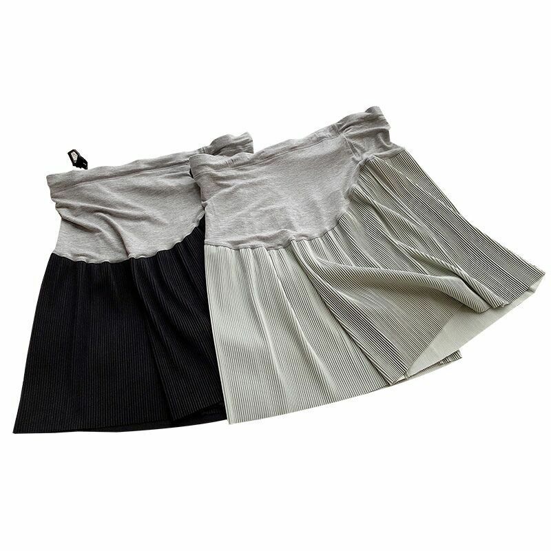 Nowe spodnie ciążowe spodenki w stylu Casual, letnia spodnie ciążowe z gwintem spodenki ciążowe letnia odzież ciążowa