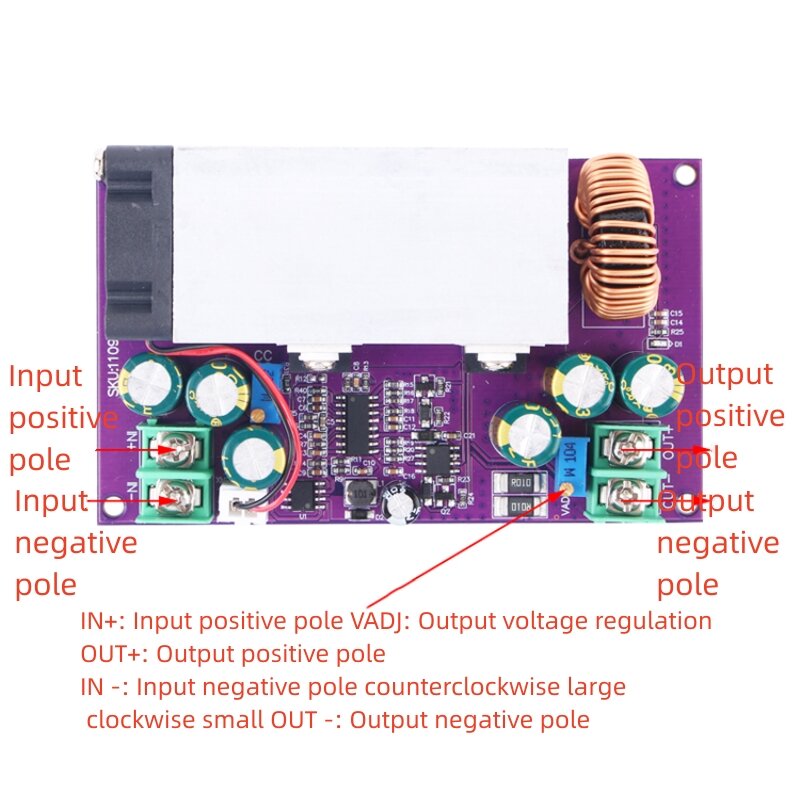 DC-DC Adjustable Step-Down Power Board Module 600W25A High-Power Battery With Constant Current Battery Charging